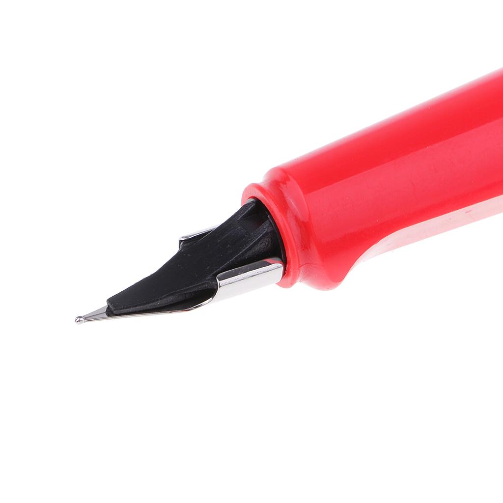 1 Piece Red Metal Writing Fountain Pen Writing Ink Pen for School Stationery