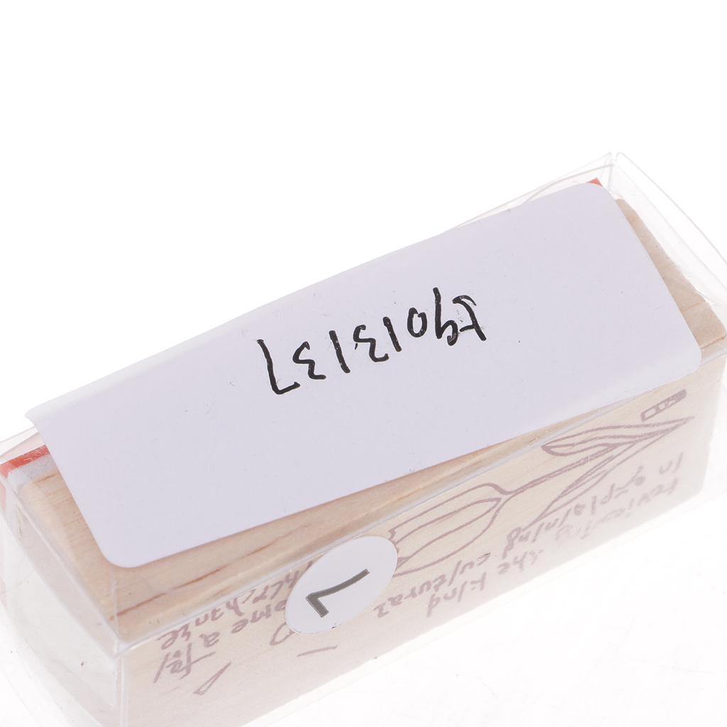 1 Piece European Retro Style Wooden Stamp for Scrapbooking English Letters