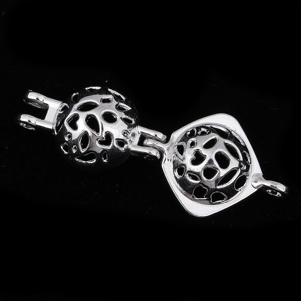 1 Piece Pearl Beads Cage Charms Locket Pendant Settings for DIY Necklace #2