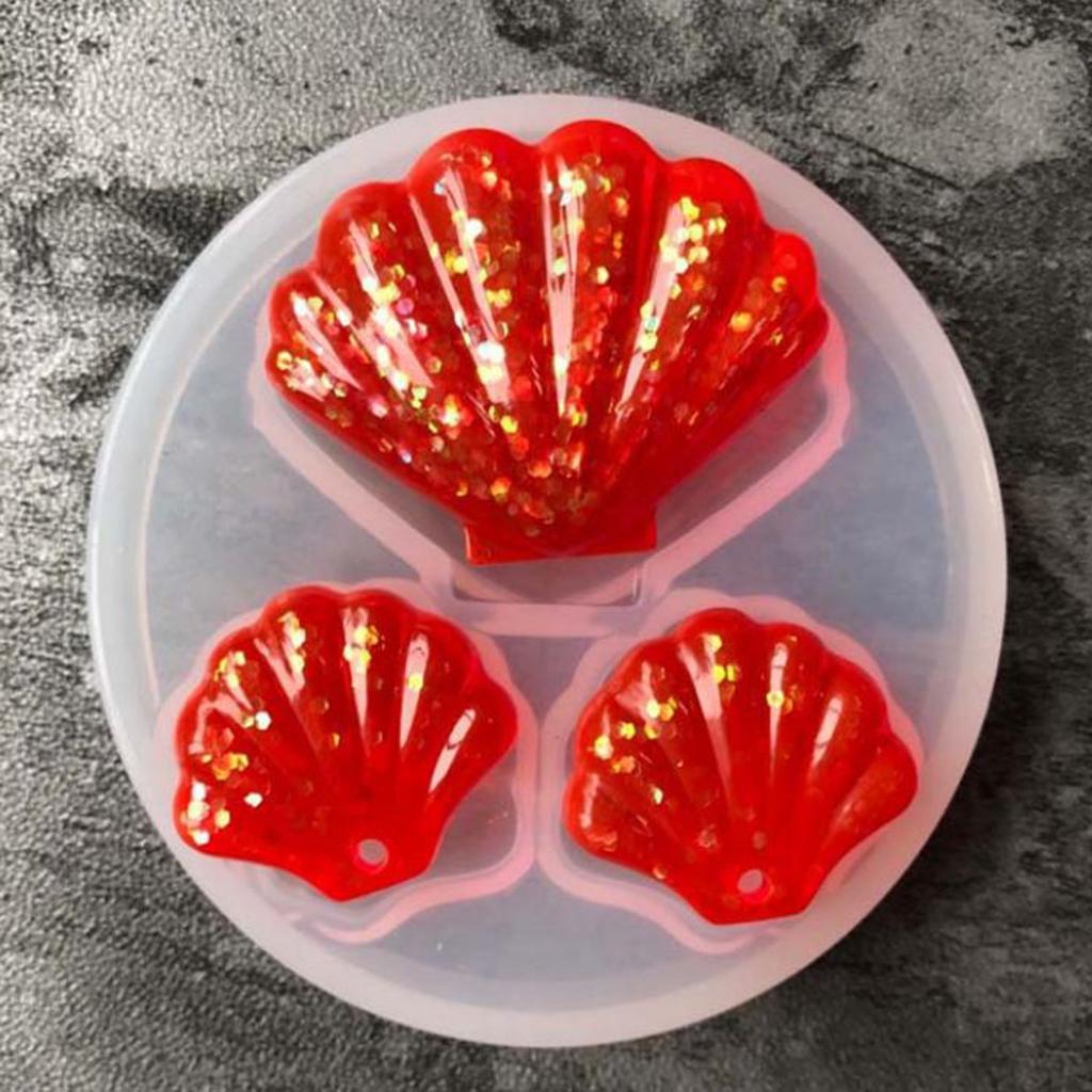 1 Piece Shell Shape Silicone Mold Shell Hanging Ornament Mould Craft Tools