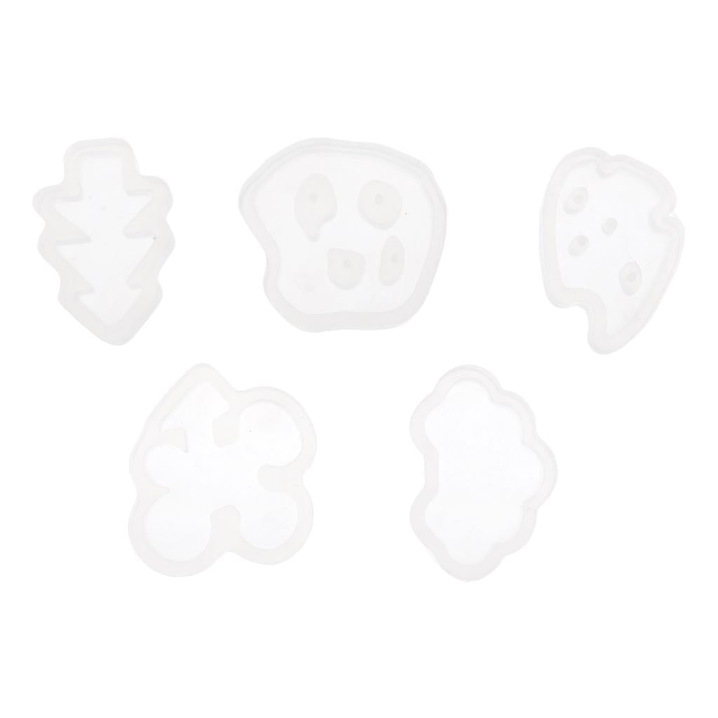 1 Set 5 Shapes Silicone DIY Jewelry Mold Resin Mould Baking Shape Mould