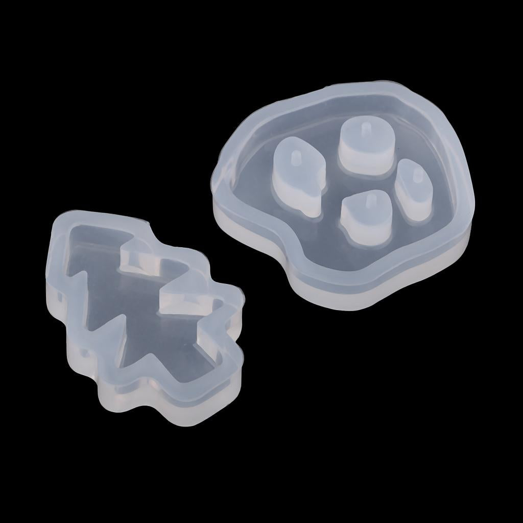 1 Set 5 Shapes Silicone DIY Jewelry Mold Resin Mould Baking Shape Mould