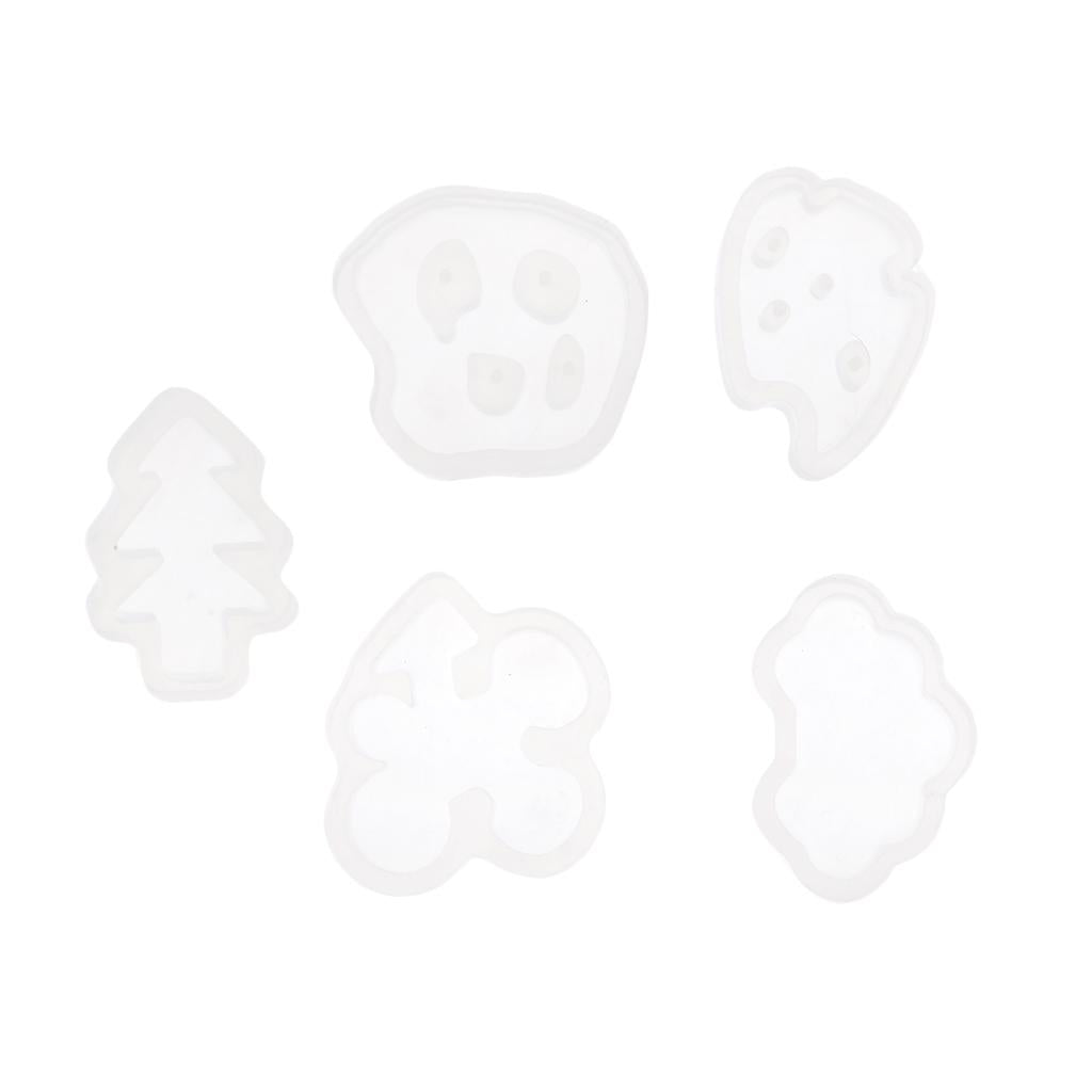 1 Set 5 Shapes Silicone DIY Jewelry Mold Resin Mould Baking Shape Mould