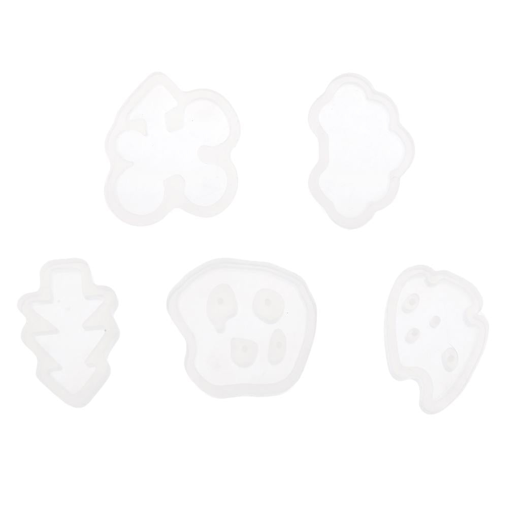 1 Set 5 Shapes Silicone DIY Jewelry Mold Resin Mould Baking Shape Mould