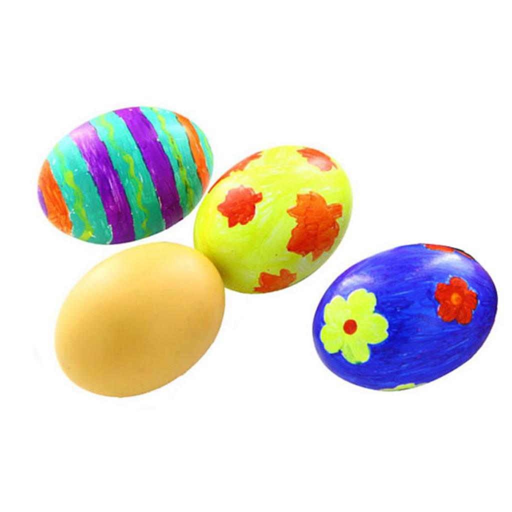 1 Piece Solid Wood Easter Egg DIY Painting Easter Eggs Easter Party Favors