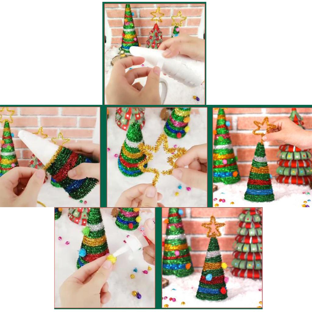 1 Set Foamed Christmas Tree Decoration Crafts Kids Gifts for Home Decor A