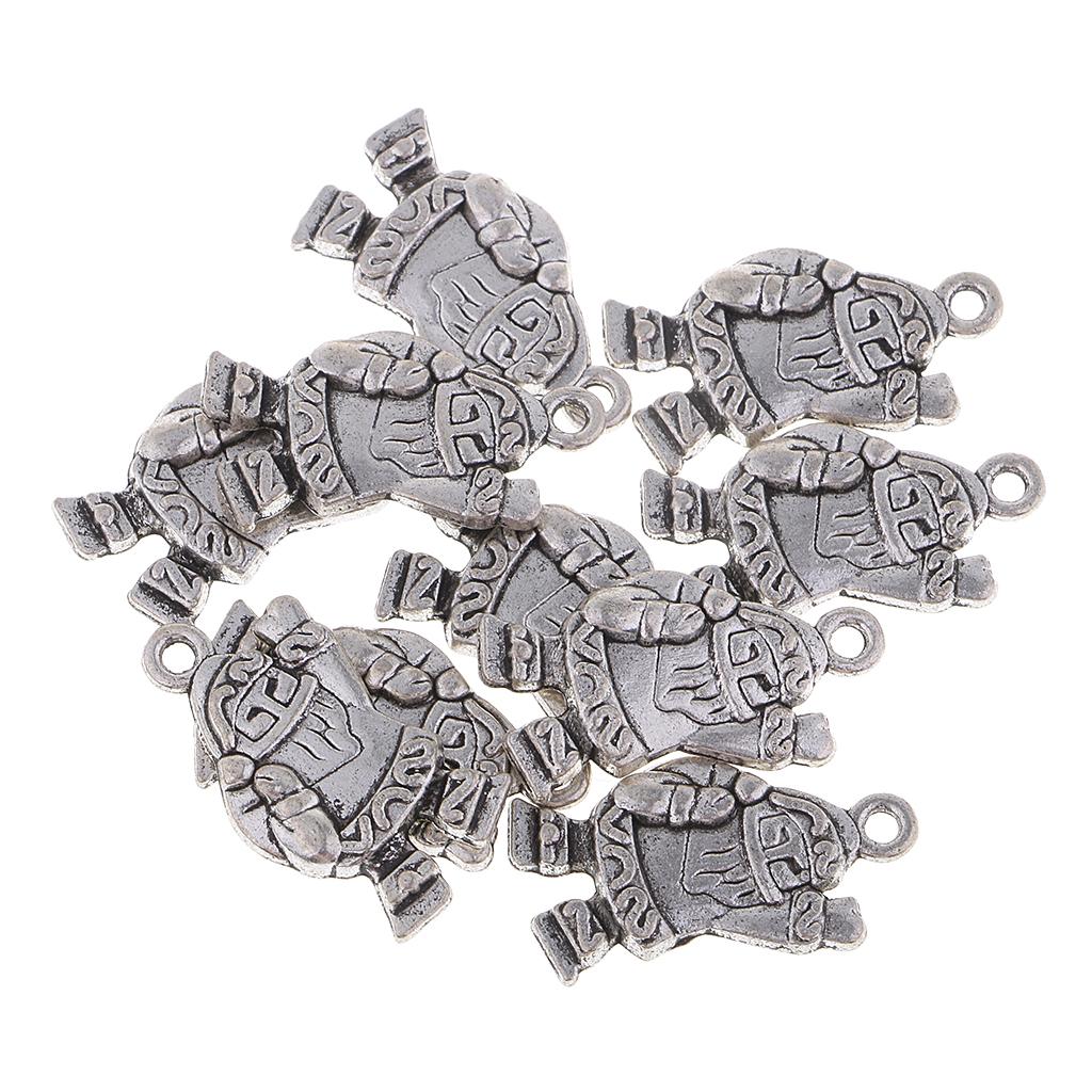 10 Piece Alloy Christmas Santa Claus Earrings Necklaces Bracelets Pendants Jewelry Making Charms for DIY Hair Accessories