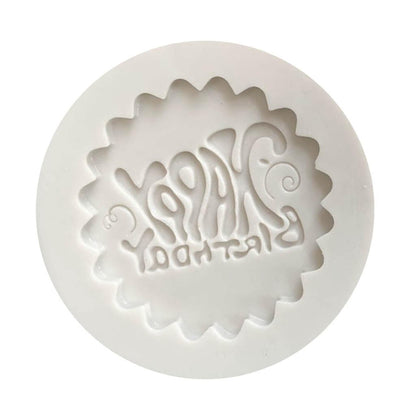 "HAPPY BIRTHDAY"Silicone Molds Fondant Cake Baking Decors Soap Candle Moulds