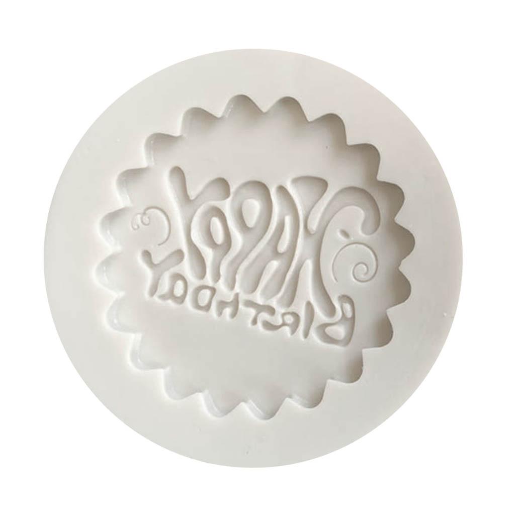 "HAPPY BIRTHDAY"Silicone Molds Fondant Cake Baking Decors Soap Candle Moulds