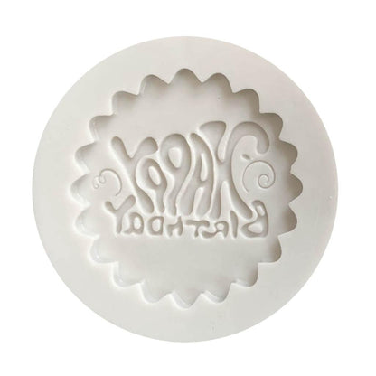 "HAPPY BIRTHDAY"Silicone Molds Fondant Cake Baking Decors Soap Candle Moulds