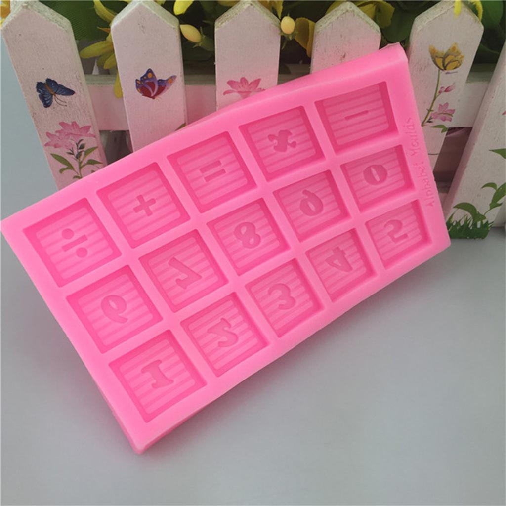 0-9 Number Symbols Silicone DIY Fondant Cake Mould Chocolate Candy Mold