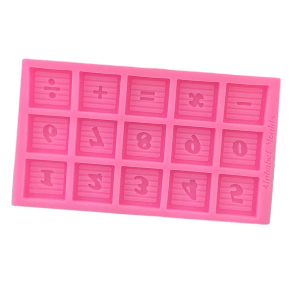 0-9 Number Symbols Silicone DIY Fondant Cake Mould Chocolate Candy Mold