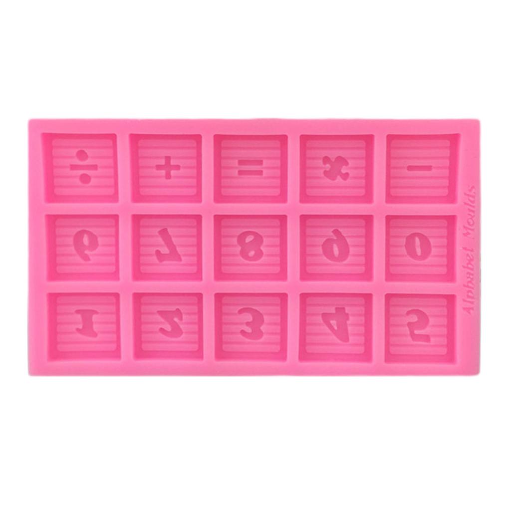 0-9 Number Symbols Silicone DIY Fondant Cake Mould Chocolate Candy Mold