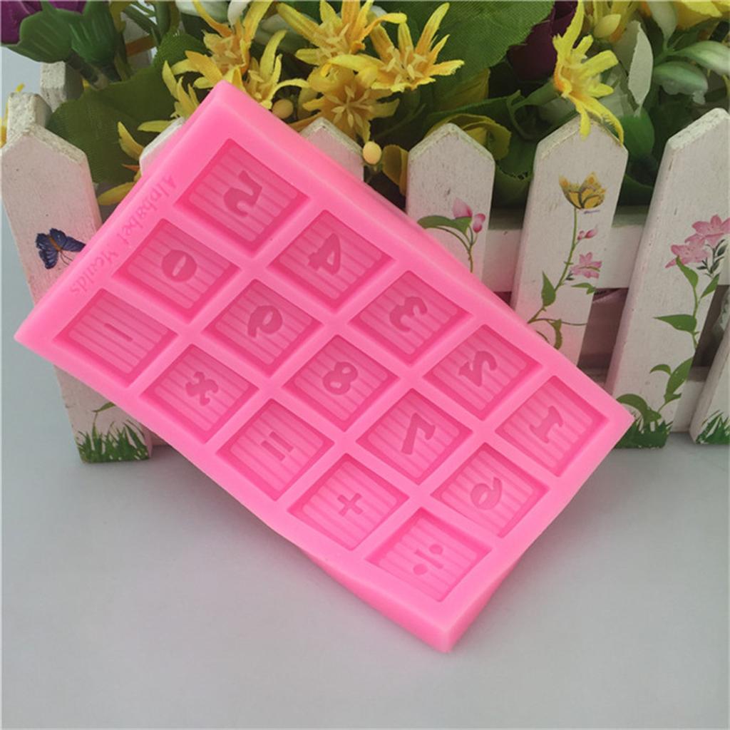 0-9 Number Symbols Silicone DIY Fondant Cake Mould Chocolate Candy Mold