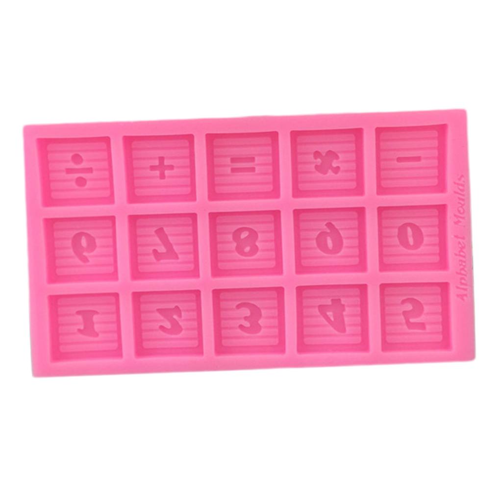 0-9 Number Symbols Silicone DIY Fondant Cake Mould Chocolate Candy Mold