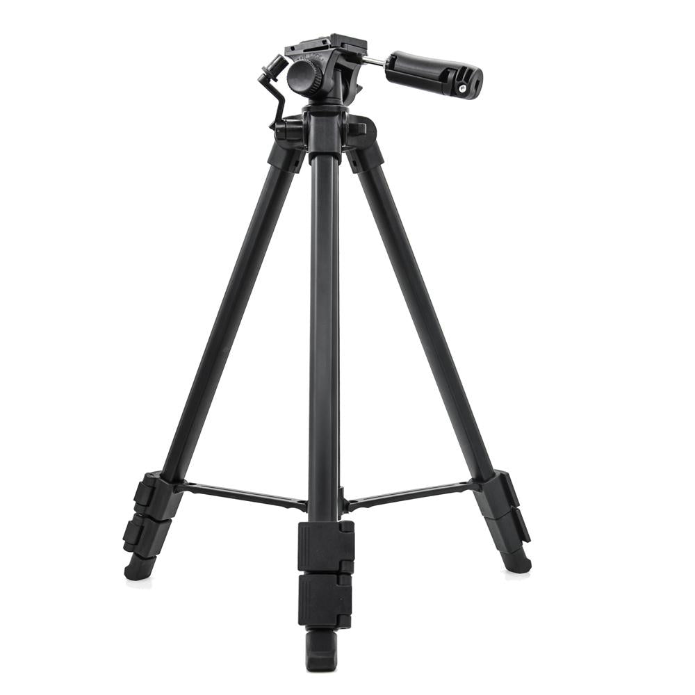 Portable Video Camera Tripod Steady Stand Pan Head Kit +Tripod Dual QR Plate