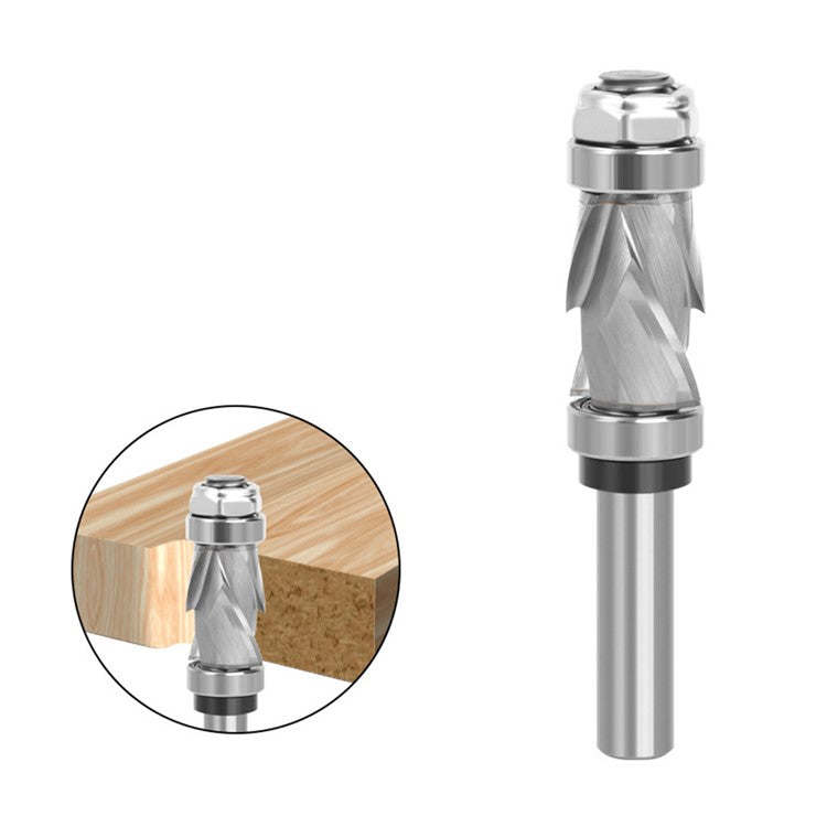 1 / 2 Shank 2+2 Flutes Compression Bit Spiral Trimmer Woodworking Milling Cutter