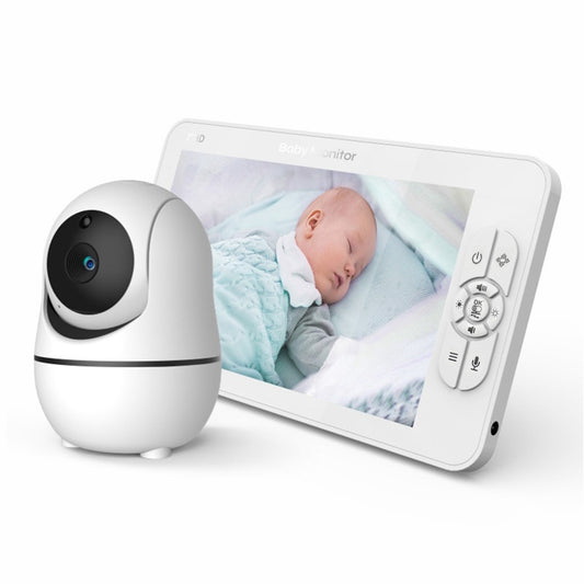 SM70PTZ 7-inch Wireless Digital Baby Monitor Night Vision Temperature Monitoring Two-Way Talk Security Camera - EU Plug