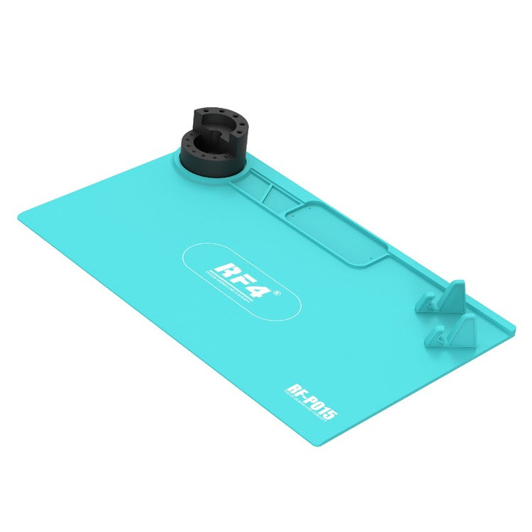 RF4 RF-PO15 Phone Repair Pad Silicone High Temperature Maintenance Mat with Storage Bracket for BGA Soldering Station