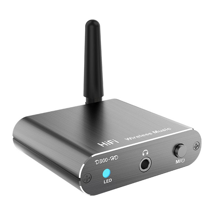 D300 3.5mm AUX Optical Fiber Coaxial Bluetooth 5.2 Music Receiver Aluminum Alloy HiFi Audio Adapter