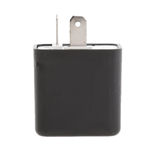 2-Pin 12V Motorcycle LED Turn Signal Flasher Relay Speed Adjustable Indicator Black