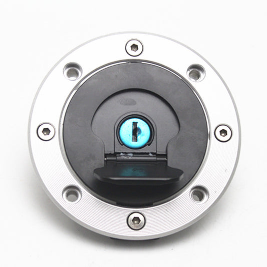 4.53" Metal Silver Gas Fuel Tank Cap Cover for GSF1200 01-04 GSXR 1000 01-02