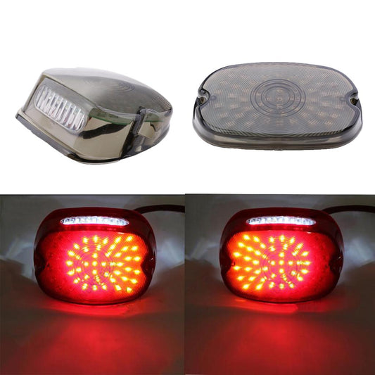 Smoke Tail Light Turn Signal Light For Harley Sportster Softail Fatboy LED