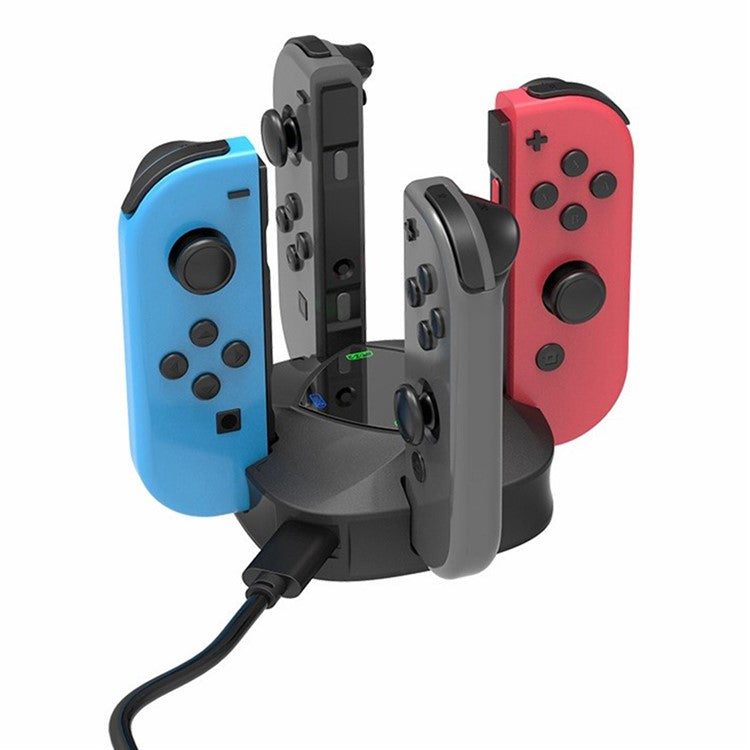 TOPWOLF HS-SW139 For Nintendo Switch / Switch OLED Joy-Con Controllers 4-in-1 Charging Dock Station