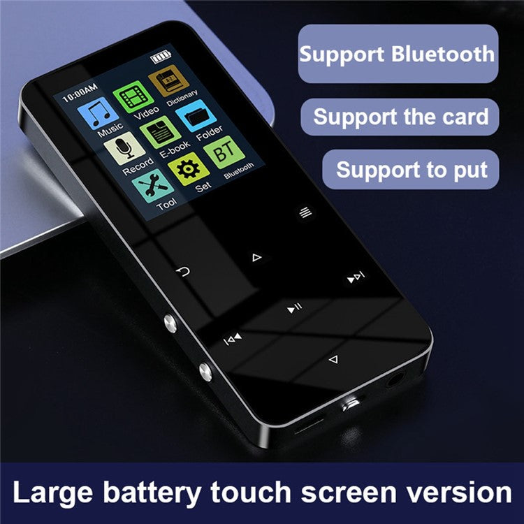 S308 Touch Screen MP3 Sound Recorder Music Video MP4 Player with Dictionary + Bluetooth-compatible Function - Silver