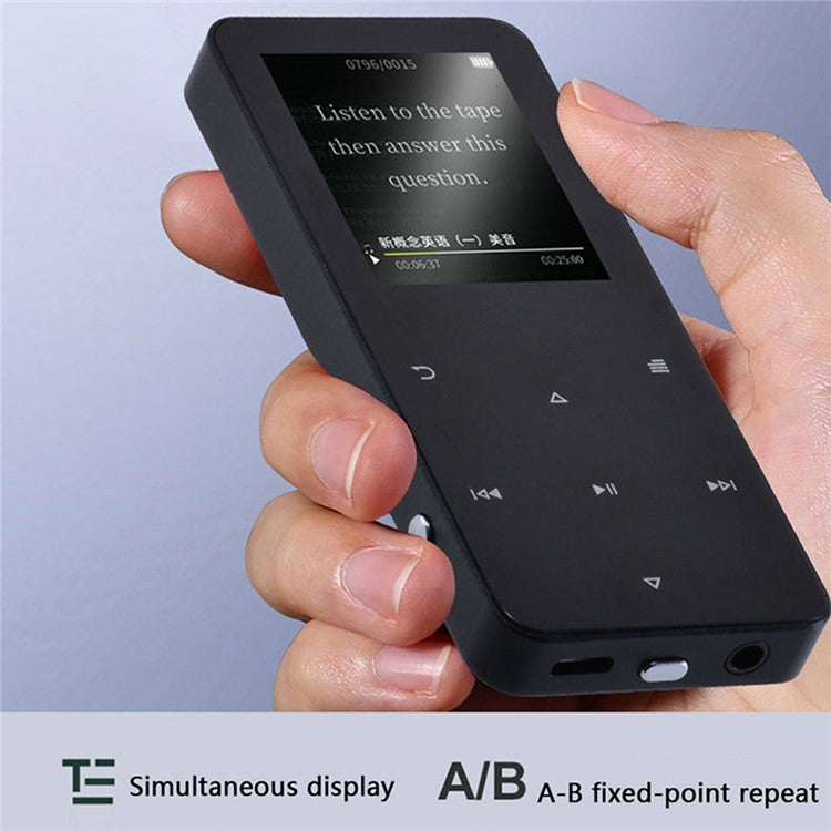 S308 Touch Screen MP3 Sound Recorder Music Video MP4 Player with Dictionary + Bluetooth-compatible Function - Silver