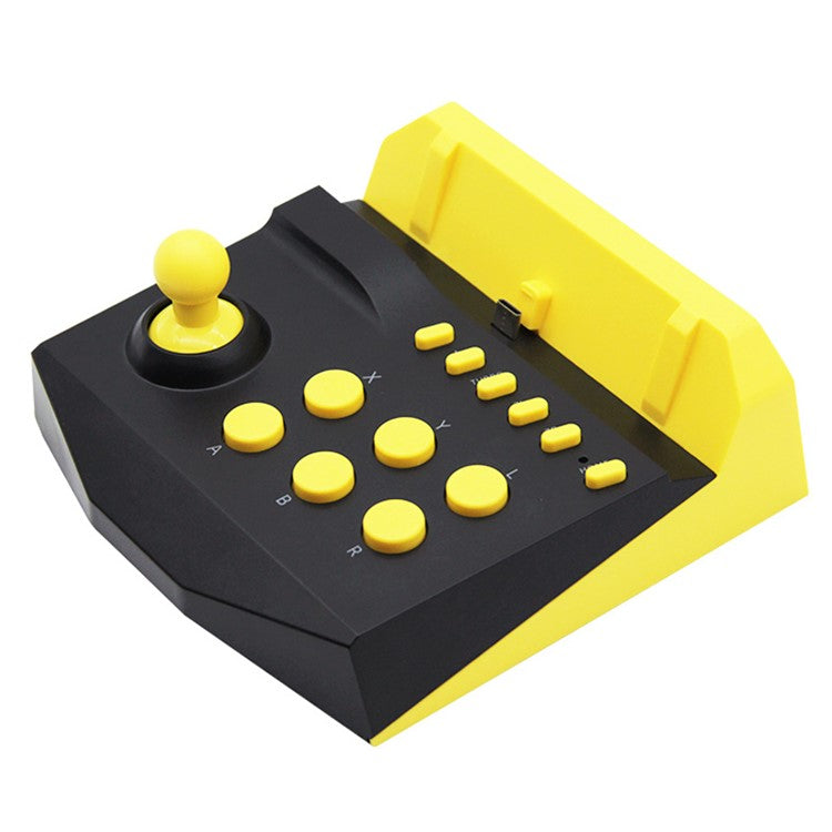 SM319 For Nintendo Switch / Switch Lite Arcade Game Joystick Control Station with Turbo Function - Black+Yellow