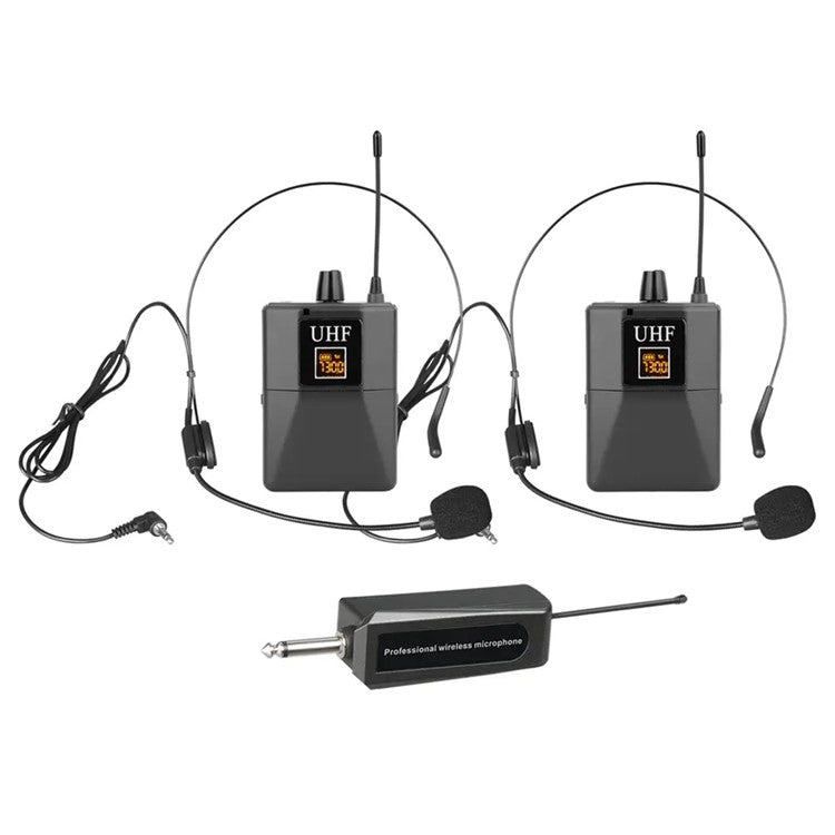 W-15C UHF Wireless Microphone Headset for Karaoke Speaker Potable Condenser Mic