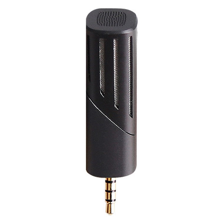 YANMAI R2 Rotatable Mini Microphone Video Recording 4-Pole 3.5mm Mobile Phone Mic - Black