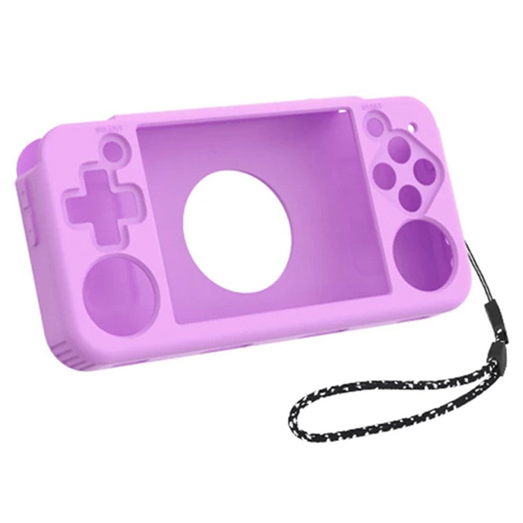 Silicone Case for ANBERNIC RG35XX H Shockproof Sleeve Game Console Accessories - Purple