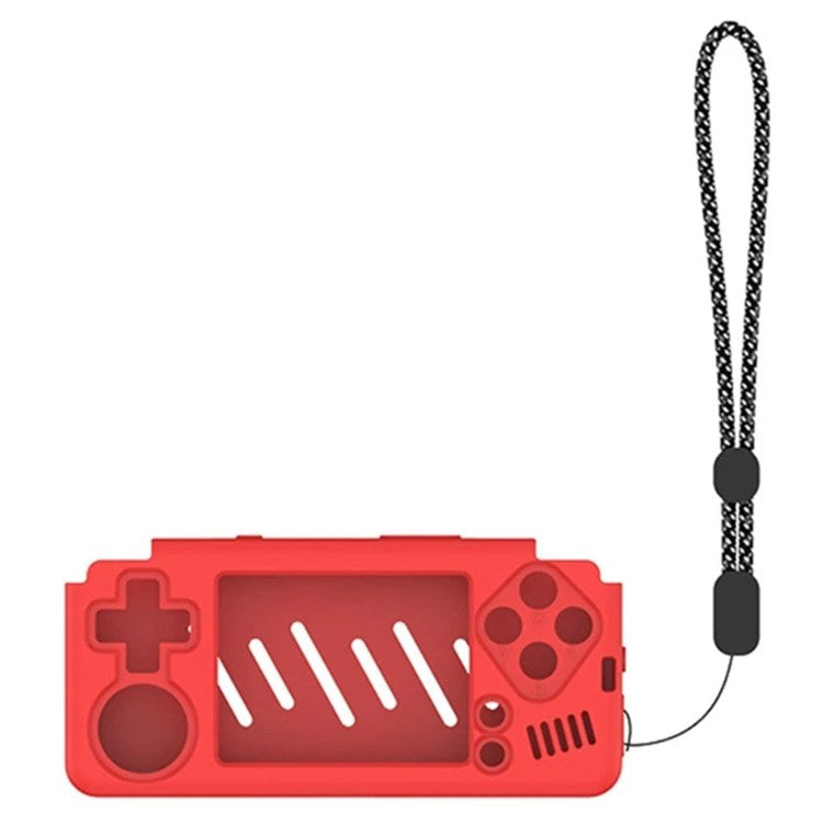 Silicone Protective Case with Wrist Strap for Miyoo A30 Handheld Console - Red