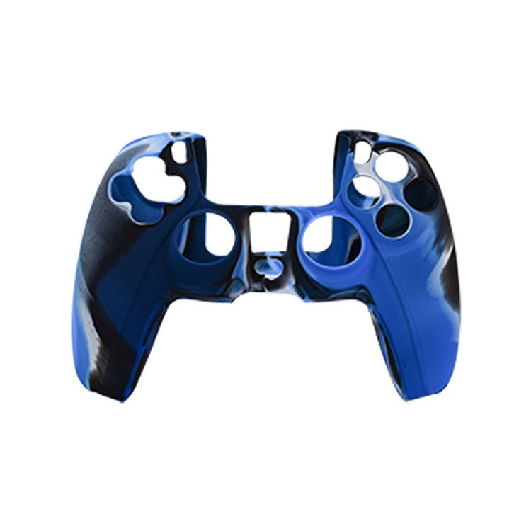 Soft Silicone Protective Case for PS5 Controller - Camouflage Blue