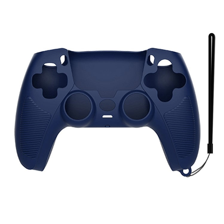 V1 Shockproof Silicone Protective Case Anti-dust Cover for Sony PS5 Controller - Blue