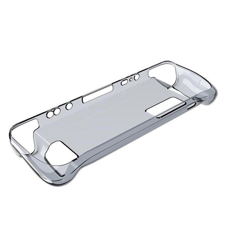 Transparent TPU Case for Steam Deck Console Anti-drop Protective Case Gamepad Cover - Transparent Black