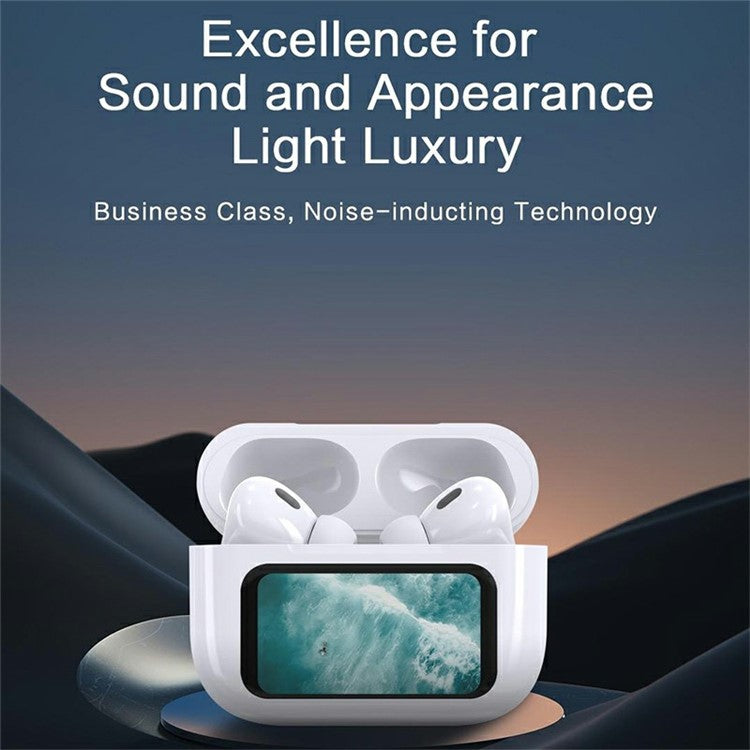 A9 Pro Smart LCD Color Touch Screen Earbuds with ANC+ENC Active Noise Cancellation Bluetooth-compatible Headset