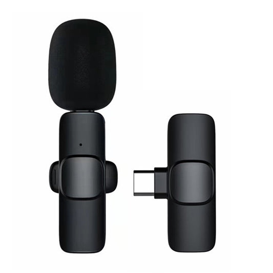 K1 Clip Microphone 2.4G Wireless Lapel Mic with Type-C Receiver for Mobile Phone Live Stream Interview Short Video