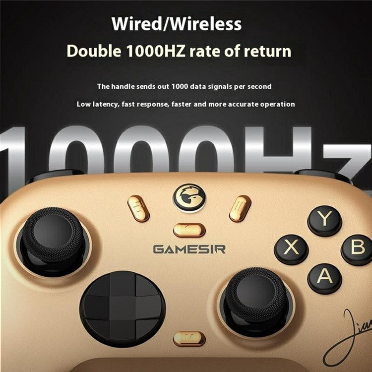 GAMESIR Nova 2 Lite Wireless Game Controller For PC Steam Hall Joystick with Bluetooth-Compatible Receiver - Gold