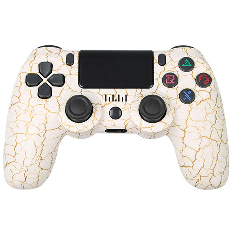 Wireless Bluetooth Controller with Lightbar Dual Vibrating Game Handle Pattern Painted Gamepad for PS4 - Texture