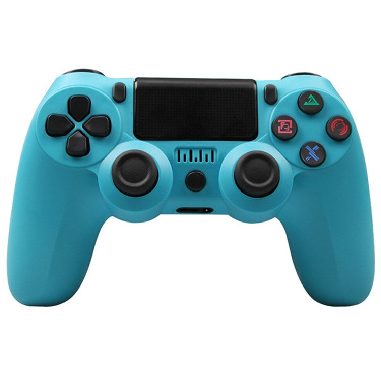 Wireless Bluetooth Controller for PS4 Dual Vibration Gamepad Portable  Game Handle with Lightbar - Blue