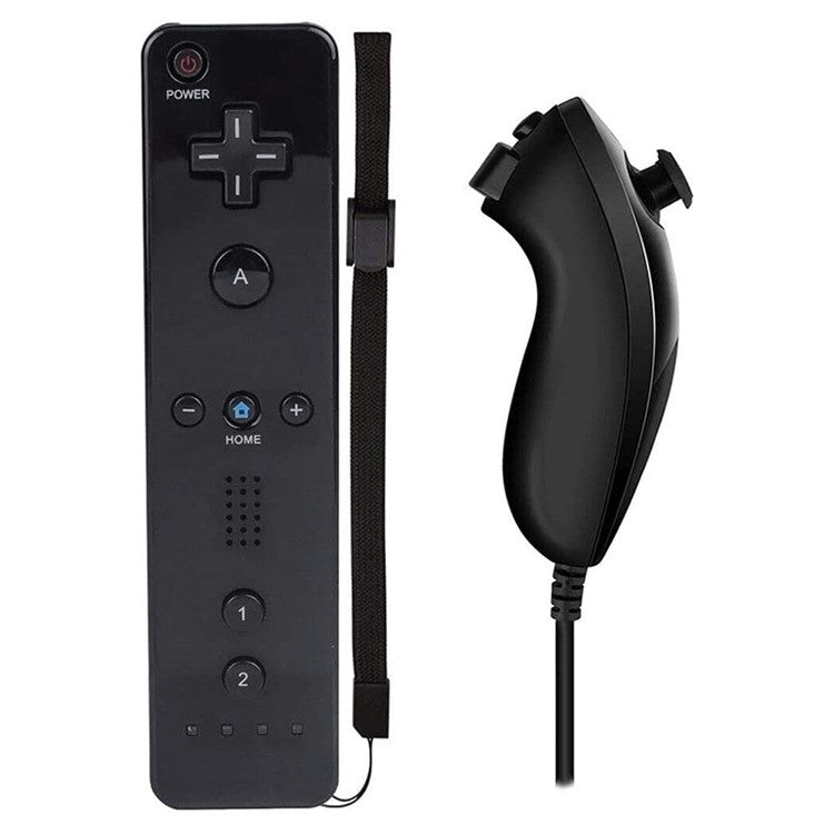 8511 For Wii U No Delay Wireless Connection Right and Left Game Handle Controller Gamepad - Black