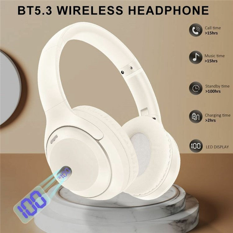 WH-1000XM4 Wireless Over-Ear Headphones with Battery Display Bluetooth-compatible Headset Support TF Card - Black