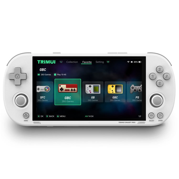 TRIMUI SMART PRO Retro Handheld Game Console 1G+8G Built-In 26+ Emulator Console (Without Memory Card) - White