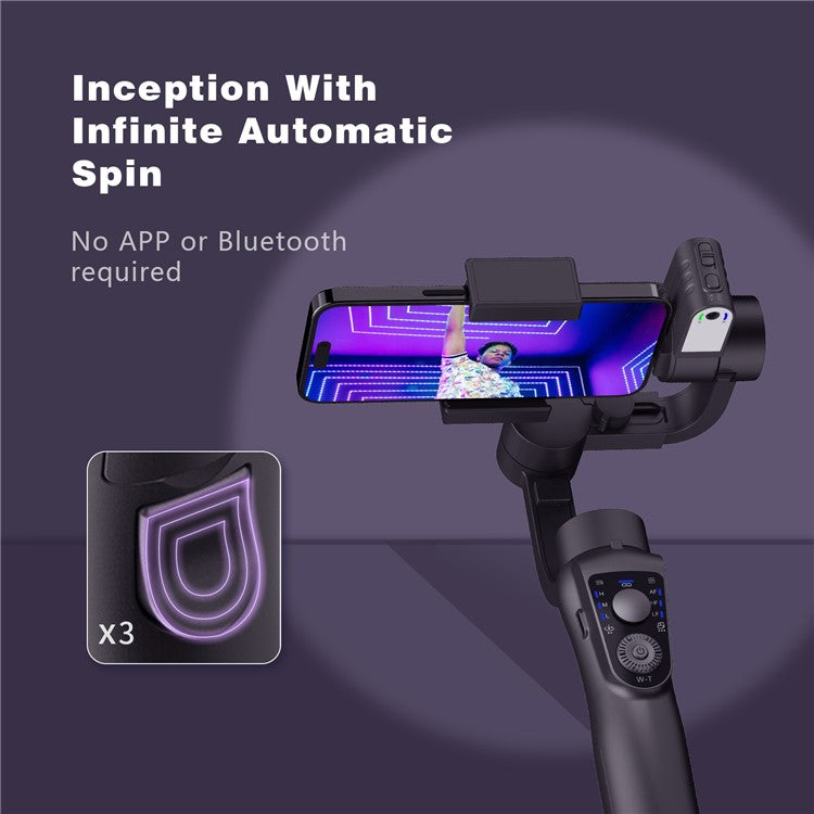 S5Bpro Intelligent AI Tracking 3-Axis Gimbal Stabilizer Anti-Shake Handheld Phone Holder Tripod