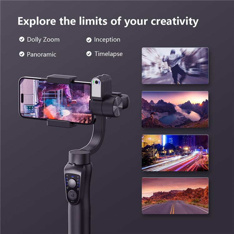 S5Bpro Intelligent AI Tracking 3-Axis Gimbal Stabilizer Anti-Shake Handheld Phone Holder Tripod