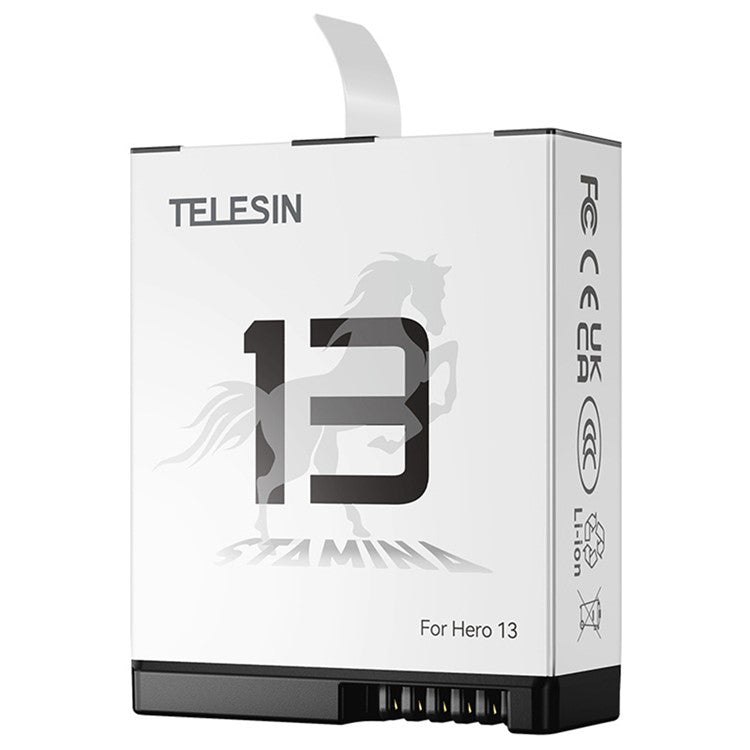TELESIN S0-BTR-04-TGP For GoPro Hero 13 Sport Camera 1950mAh 7.4Wh Rechargeable Battery for Low Temperature