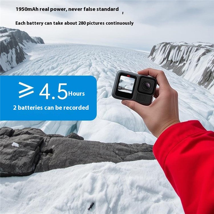 TELESIN S0-BTR-04-TGP For GoPro Hero 13 Sport Camera 1950mAh 7.4Wh Rechargeable Battery for Low Temperature